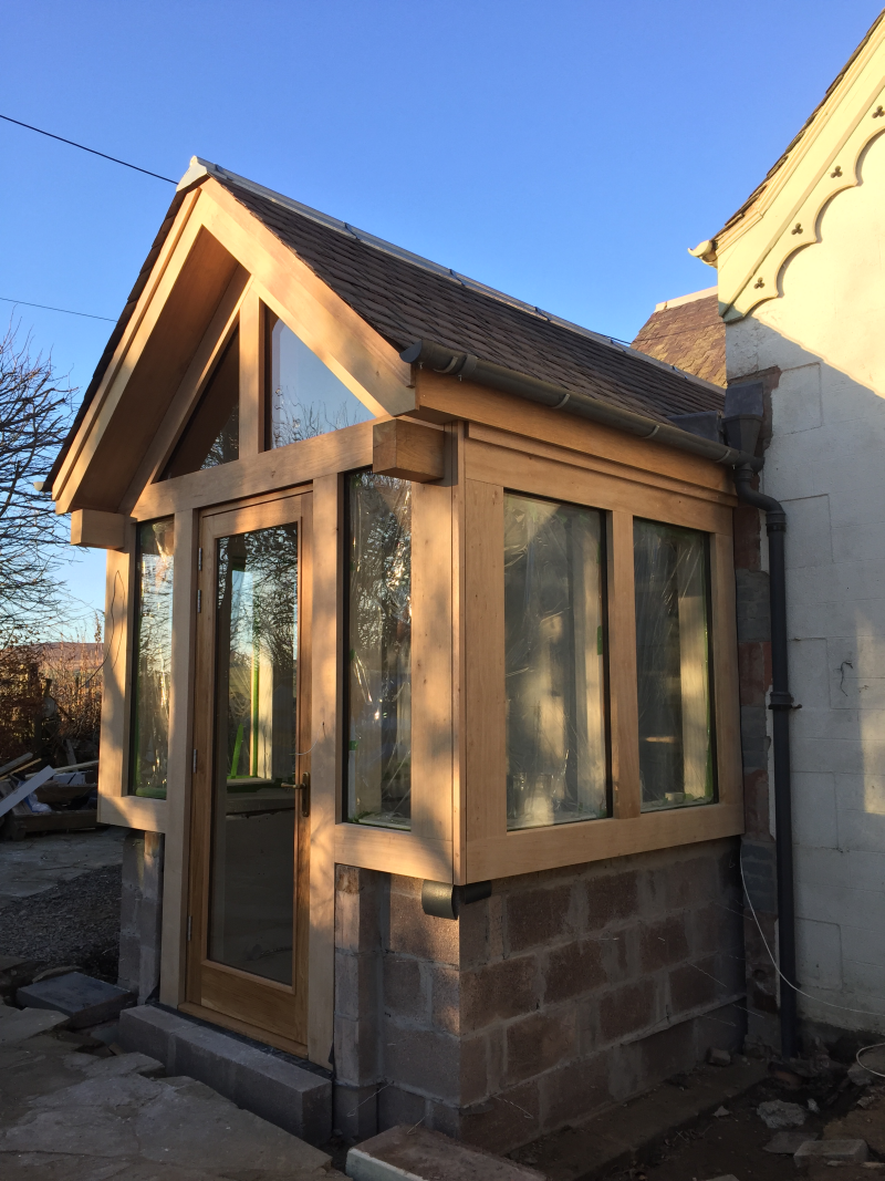 Oak Framed Entrance Porches - Alba oak